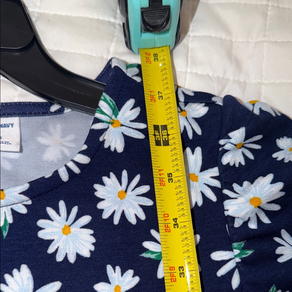 Old Navy Navy Blue Floral Long Sleeve Dress - Picture 6 of 12